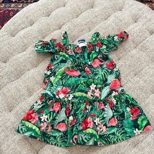 Mayoral flamingo dress size 2